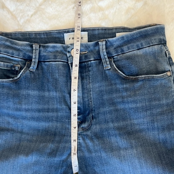 Frame Denim Le Crop Mini Boot Jeans Medium Wash LUPINE - Picture 9 of 10